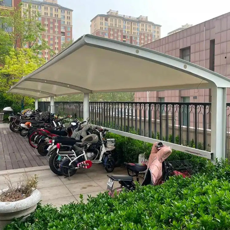 建水县膜结构电动车棚